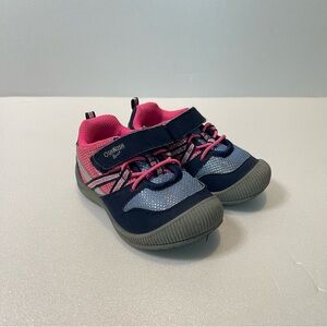 OshKosh B'gosh Kids' Navy & Pink Tennis Shoes w/ Velcro Closure- Baby Size 6